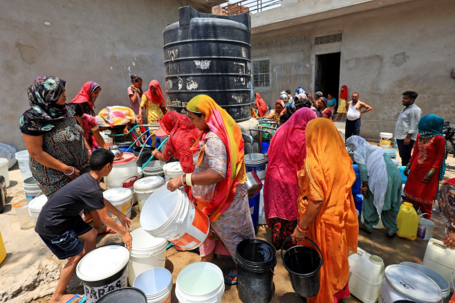 Water Crisis Amid Extreme Heat In Jaipur, India - 24 May 2024