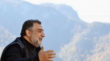 State Minister of the unrecognized Nagorno-Karabakh Republic Ruben Vardanyan during an interview.