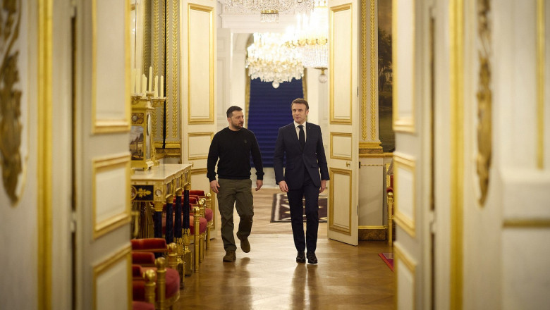 volodimir zelenski si emmanuel macron