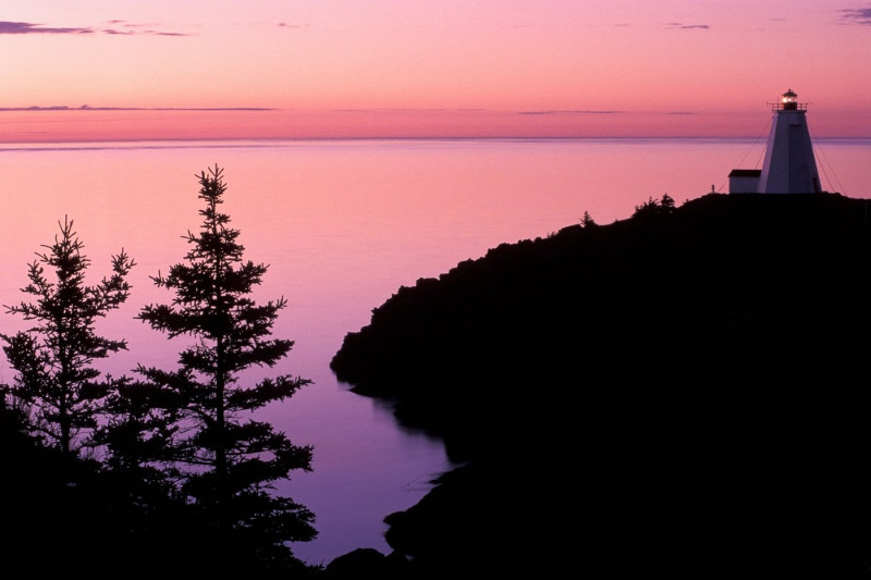 Swallowtail Lighthouse at Sunrise, Grand Manan Island, New Brunswick, Canada