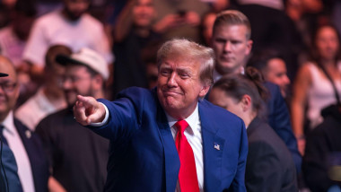 Newark, United States Of America. 01st June, 2024. Former President of the United States of America Donald Trump is seen in attendance during the UFC 302 event at the Prudential Center on June 1, 2024 in Newark, New Jersey. Credit: Brazil Photo Press/Alam