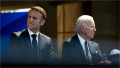 Emmanuel Macron și Joe Biden la evenimentul de comemorare a 80 de ani de la Ziua Z