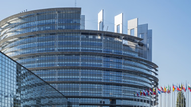 Sediul Parlamentului European de la Strasbourg.