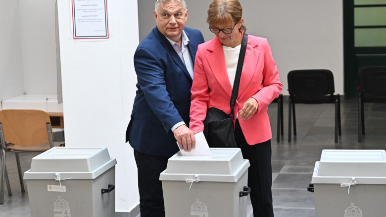 viktor orban si sotia la vot