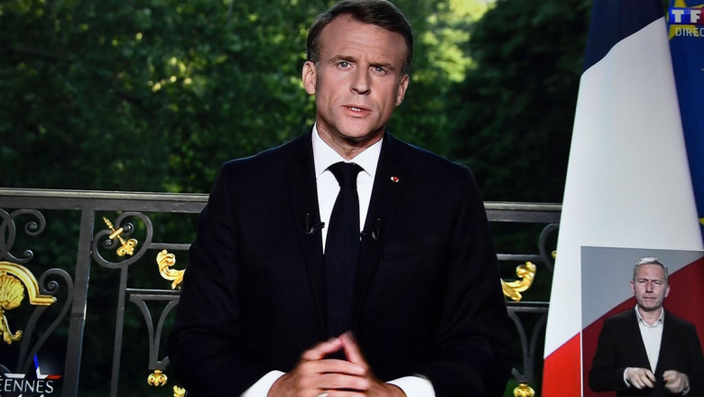 macron face declaratii la tv