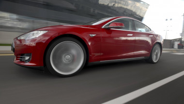 Tesla Model S electric luxury sports saloon car