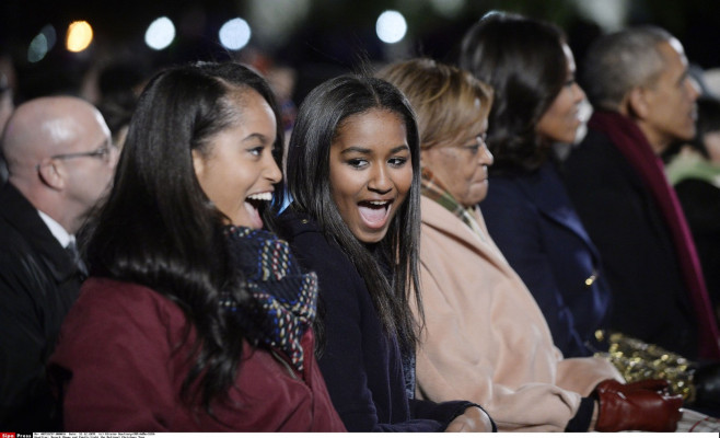 Barack Obama and Family Light the National Christmas Tree