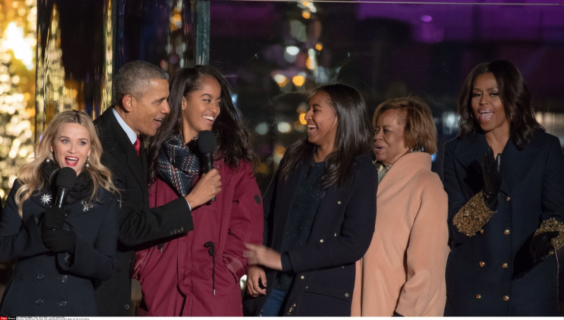 USA National Christmas Tree Lighting With President Obama and the First Family