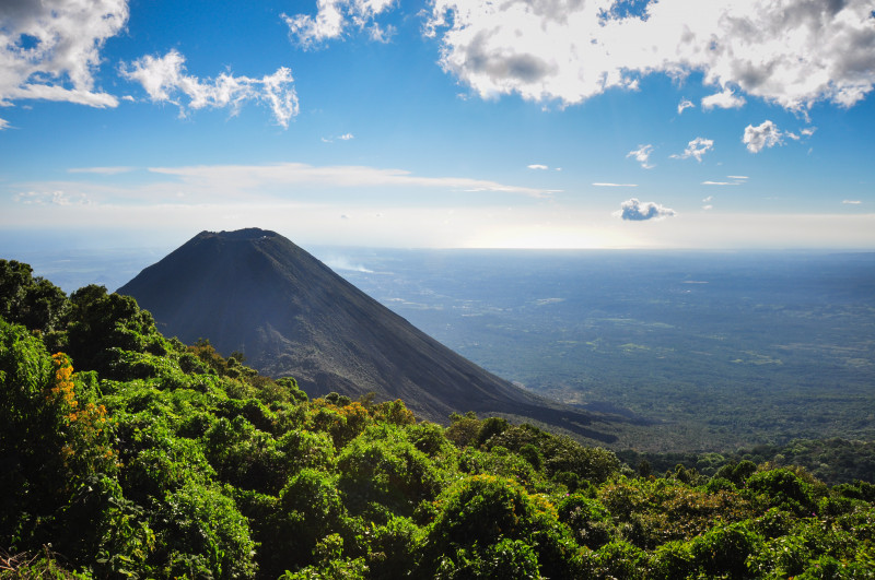 Izalco,Volcano,From,Cerro,Verde,National,Park,,El,Salvador.