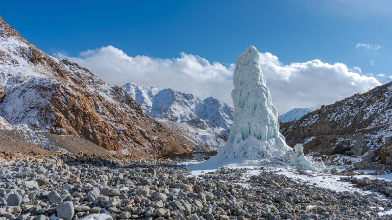 Stupas Provide Dry Areas With Much Needed Water