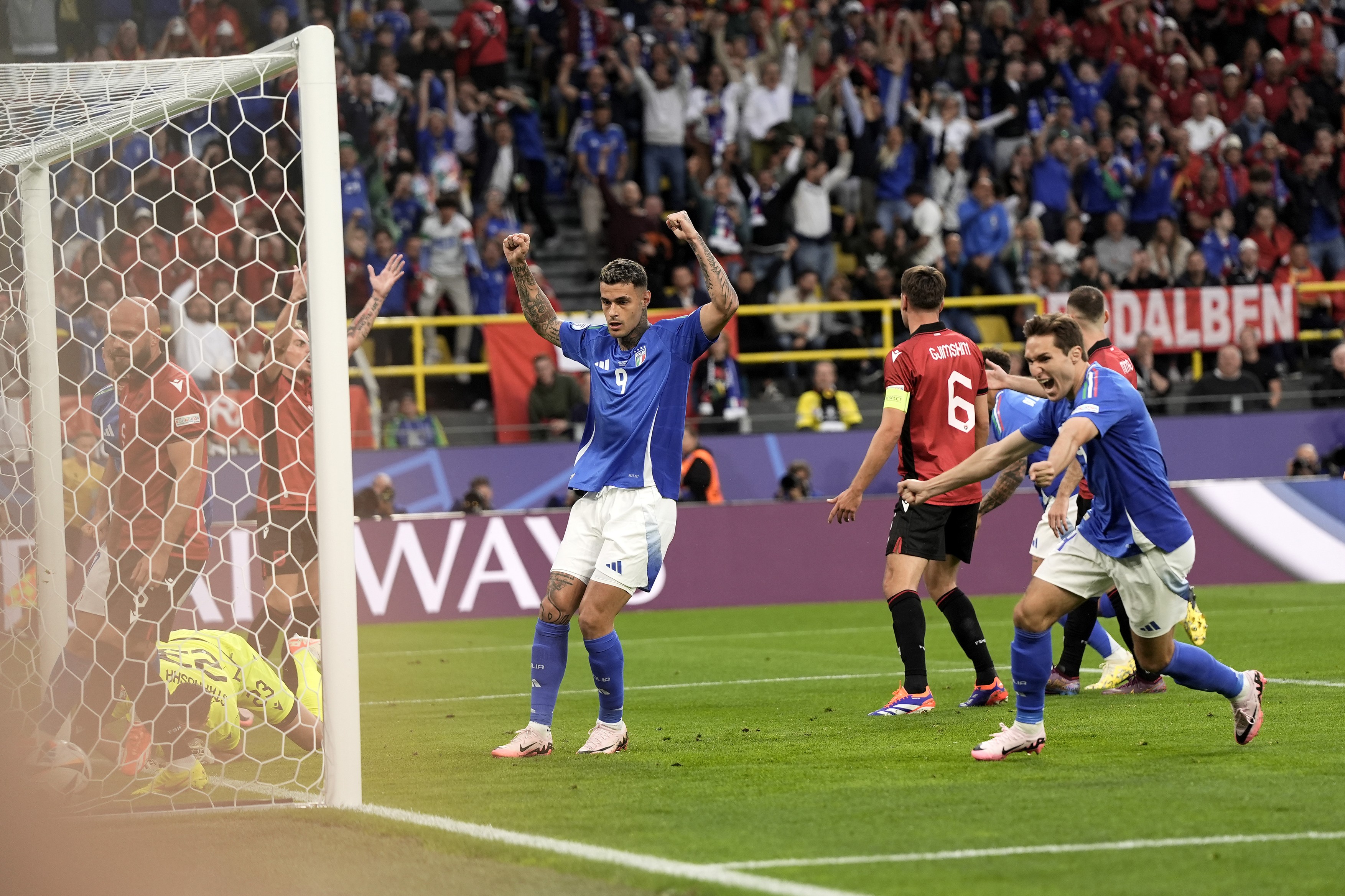 EURO 2024: Italia a învins Albania cu 2-1. Albanezii au înscris cel mai rapid gol din istoria Europenelor