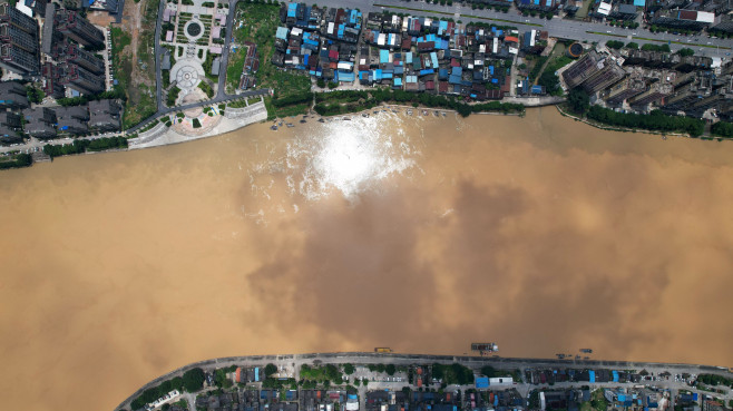 The Pearl River Turbid After Rainstorm, Liuzhou, China - 15 Jun 2024