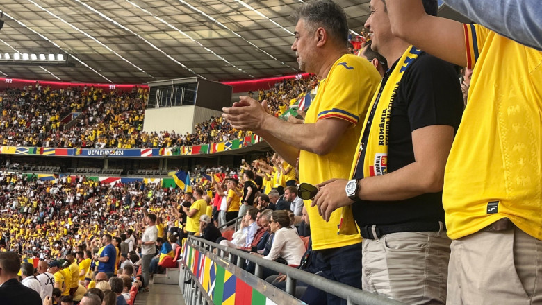 Premierul Marcel Ciolacu a urmărit meciul România-Ucraina, de la Euro 2024, de pe stadionul Allianz Arena din Munchen.