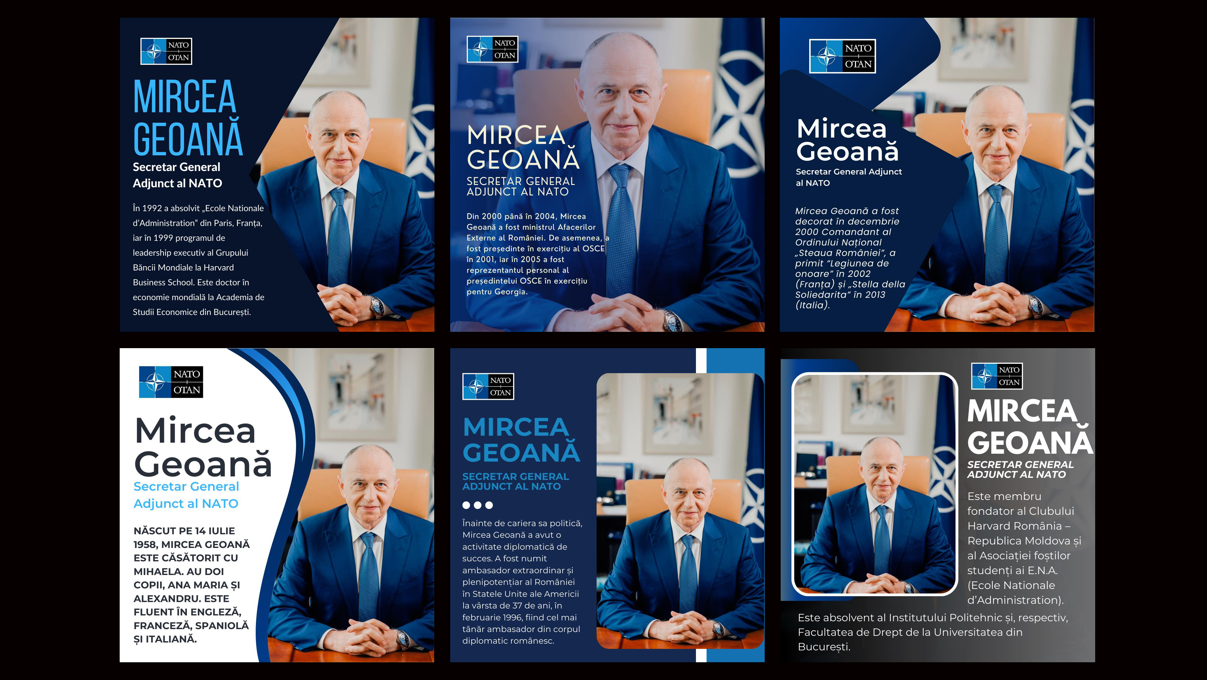 Candidatul Mircea Geoană folosește însemnele și logo-ul NATO în campania prezidențială din România