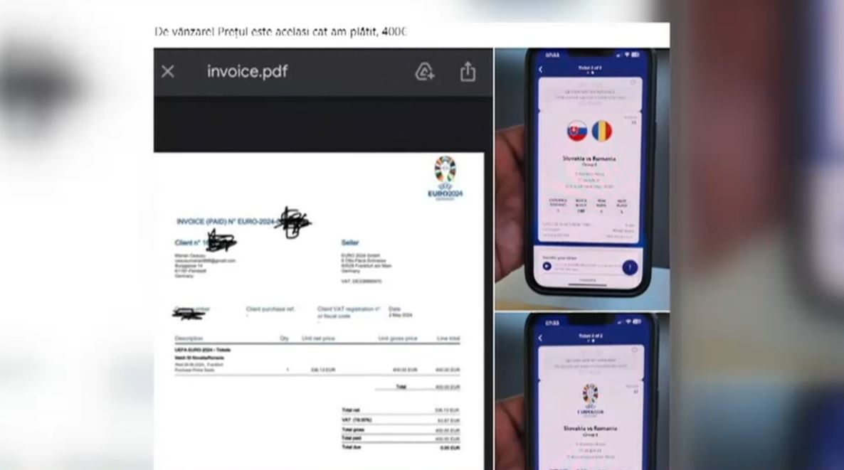 Cea mai nouă escrocherie din online: Țepe cu bilete la meciurile României de la EURO 2024. Cum acționează escrocii