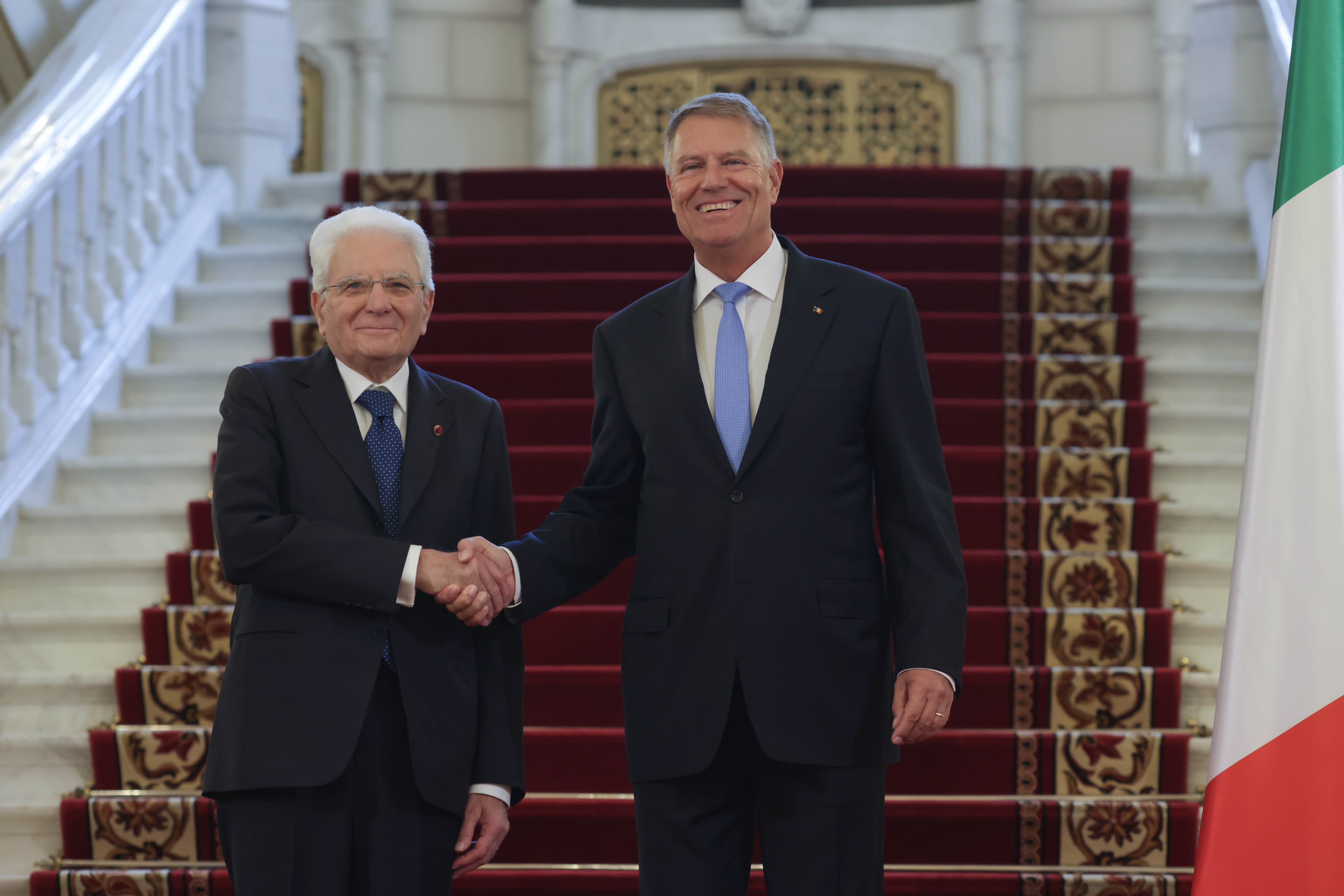Preşedintele Italiei, vizită oficială în România. Sergio Mattarella a fost primit de Klaus Iohannis