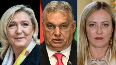 Marine Le Pen / Viktor Orban / Giorgia Meloni