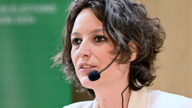 Unknown. 25th Apr, 2024. Melanie Vogel at EELV Marie Toussaint campaign meeting for the forthcoming European elections in Strasbourg, Northeastern France, on April 25, 2024. MEP and head of Europe-Ecologie-Les-Verts (EELV) list for the European elections