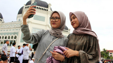 Eid al-Fitr celebration in Medan, Indonesia - 10 Apr 2024