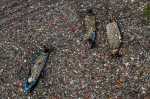 Plastic Waste Piles Up in the Citarum River