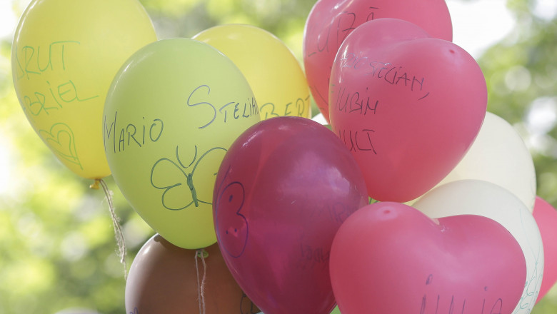 baloane cu nume de copii decedati