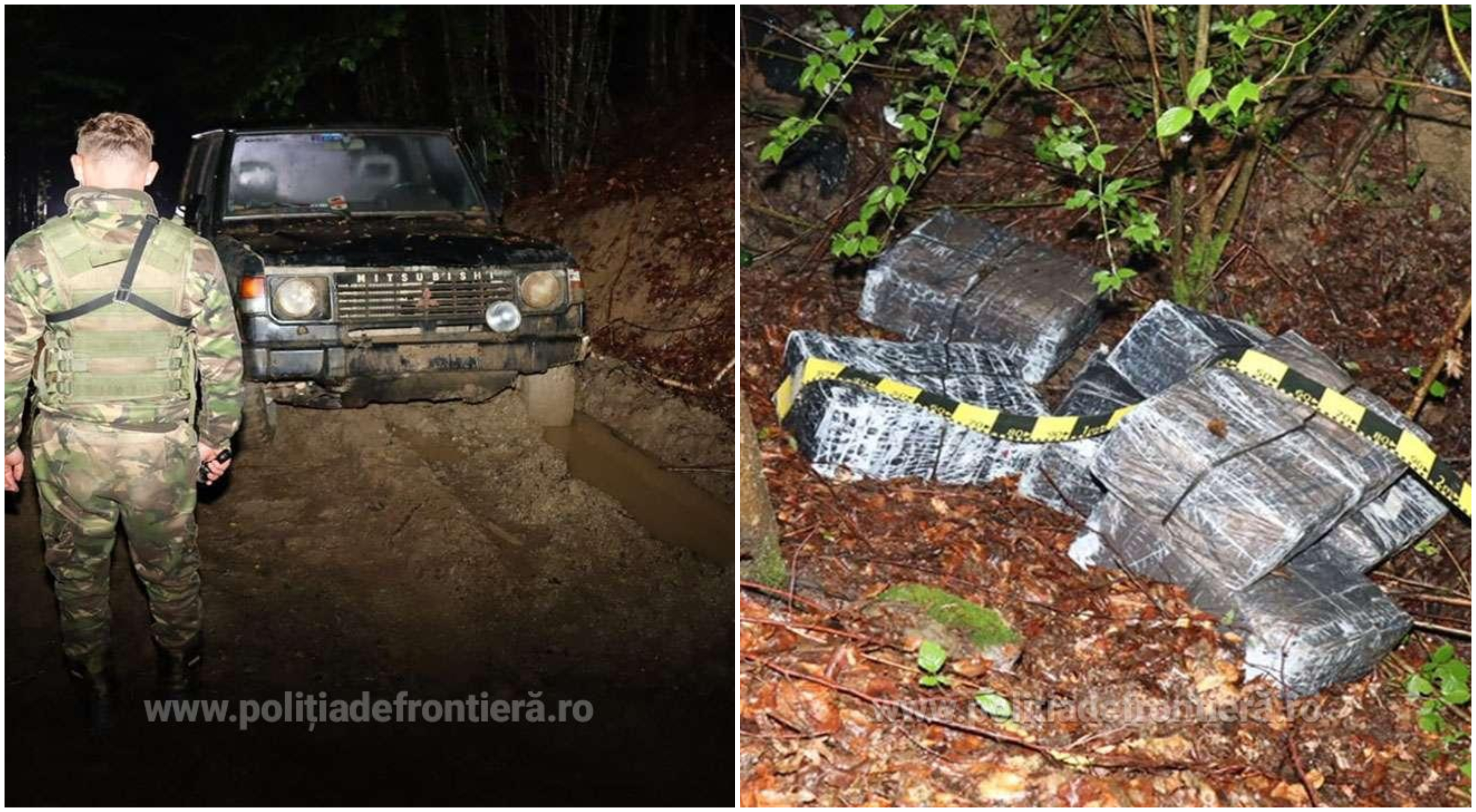 Urmărire cu focuri de armă în Maramureș, pentru prinderea unei mașini fără numere de înmatriculare, dar plină cu țigări de contrabandă