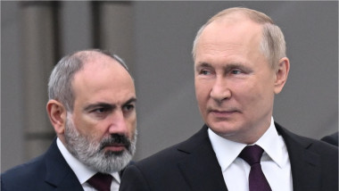 Nikol Pașinian și Vladimir Putin
