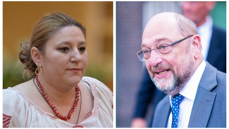 diana sosoaca si martin schulz, colaj