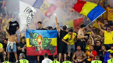 Belgium v Romania Euro 2024 22/06/2024. Group E Romania fans during the Euro 2024 match between Belgium and Romania at C