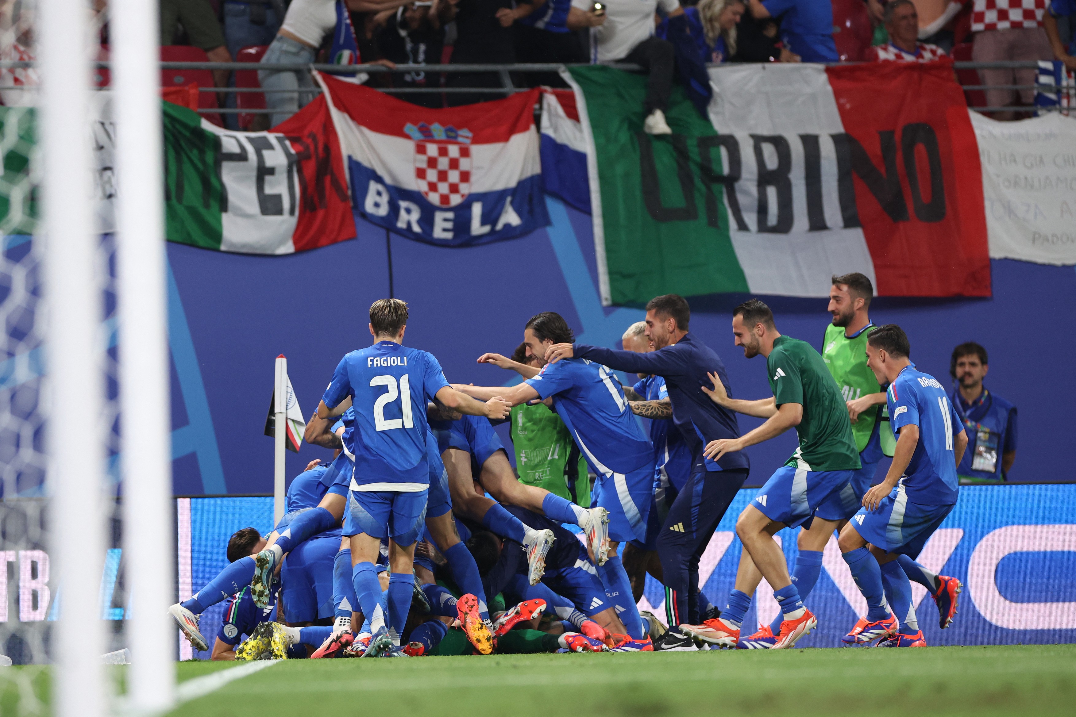 EURO 2024 Croația-Italia 1-1: Italienii au egalat în ultimele secunde ale meciului și s-au calificat în optimi
