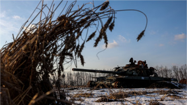 tanc rusesc distrus în Ucraina