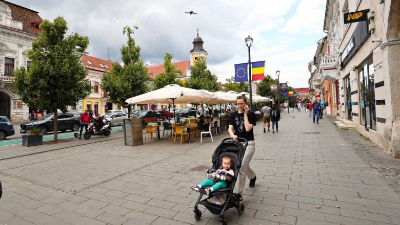 cluj centru oameni