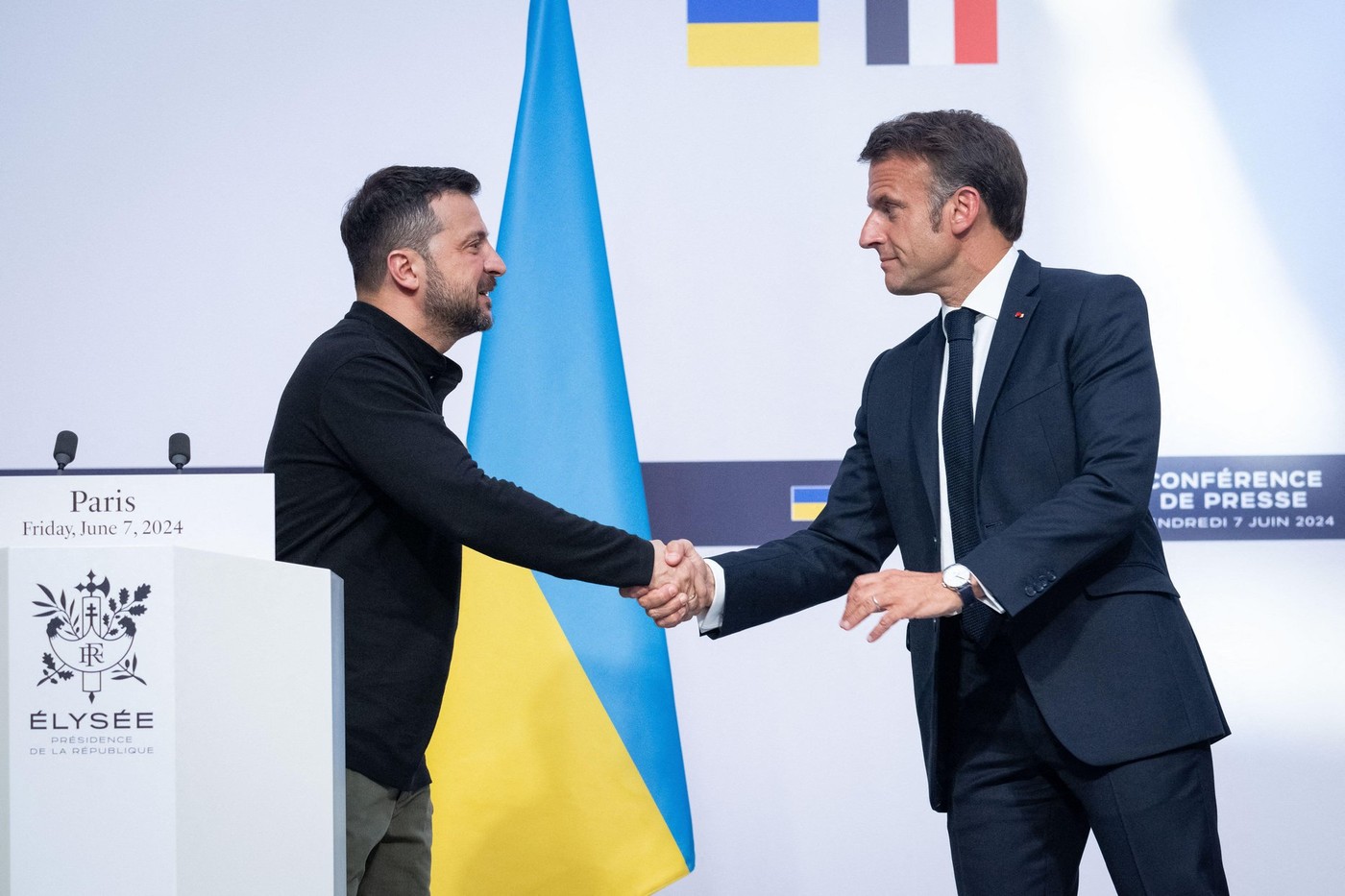 Volodimir Zelenski se declară convins că Franţa îşi va menţine sprijinul pentru Ucraina şi după alegerile cruciale din weekend