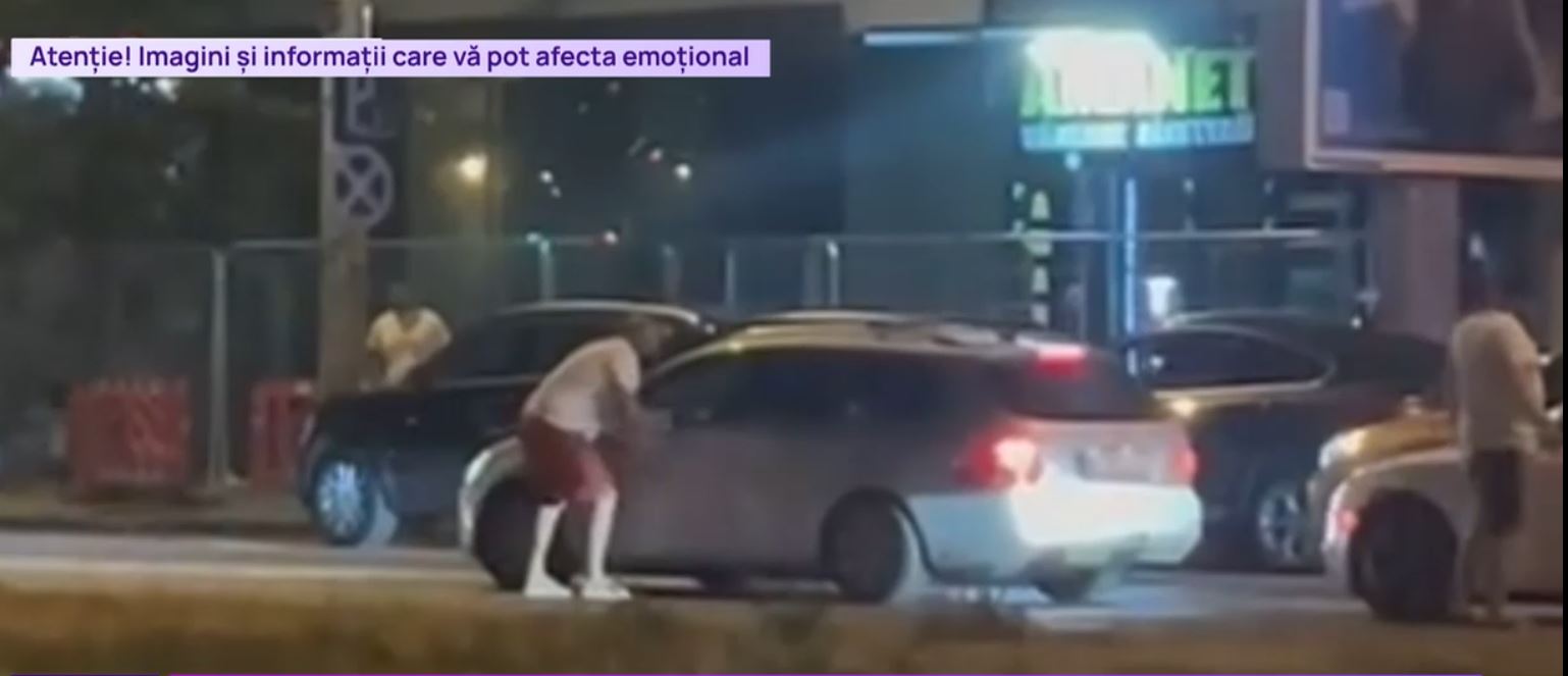 VIDEO Momentul în care un șofer este atacat în trafic, în București. Poliţia îl caută pe agresor