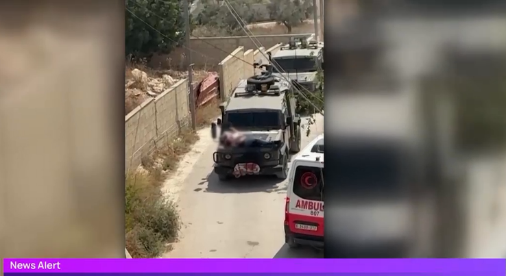 Imagini revoltătoare din Gaza. Soldați israelieni au legat un palestinian rănit pe capota unui blindat și l-au plimbat ca pe un trofeu