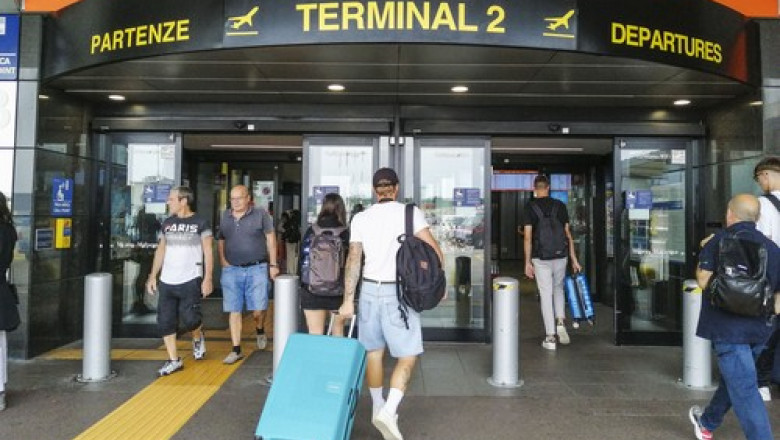 Italy. Milan. Malpensa airport Terminal 2