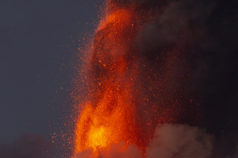 Mount Etna volcano spews lava in Italy