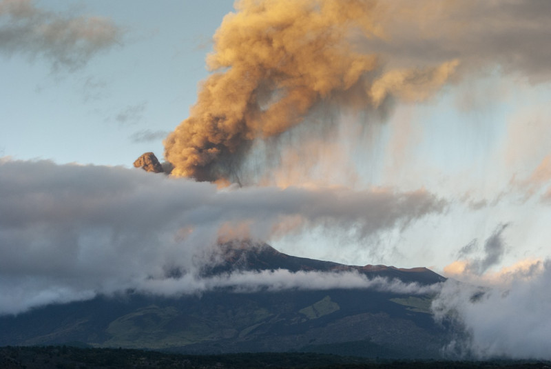 Mount Etna volcano spews lava in Italy