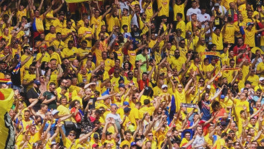 Fanii naționalei României în tribune la EURO 2024. Foto - Echipa națională a României:Facebook