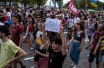 Demonstration for tourism decrease in Barcelona, Spain - 06 Jul 2024