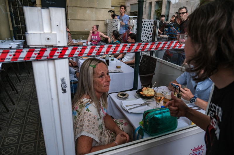 Demonstration for tourism decrease in Barcelona, Spain - 06 Jul 2024