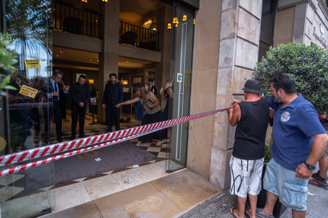 Demonstration for tourism decrease in Barcelona, Spain - 06 Jul 2024