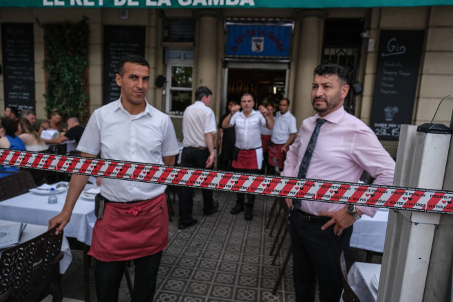 Demonstration for tourism decrease in Barcelona, Spain - 06 Jul 2024