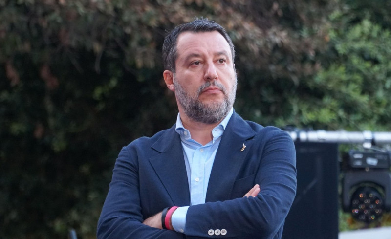 Villa Taverna, Rome, Italy, June 27, 2024, Matteo Salvini, Minister of Infrastructure and Transport during Reception for the American Independence D