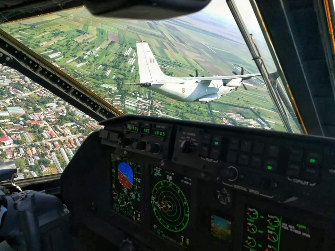 Două avioane militare Spartan ajută la stingerea unui incendiu de pădure din Mehedinți