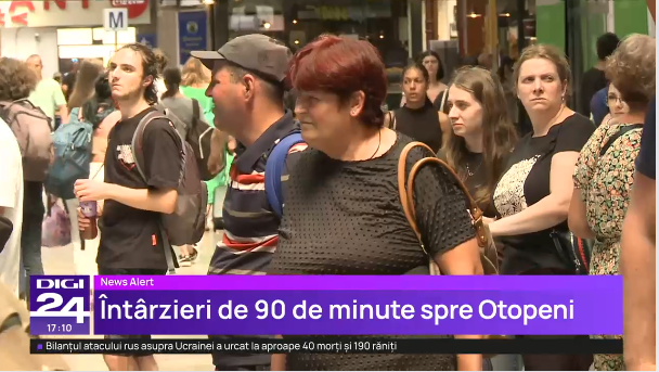 Haos și pasageri dezamăgiți în Gara de Nord: „Eu credeam că mergem mai repede cu trenul la aeroport”