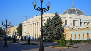 Building of the Verkhovna Rada (parliament) of Ukraine, Kiev, Ukraine