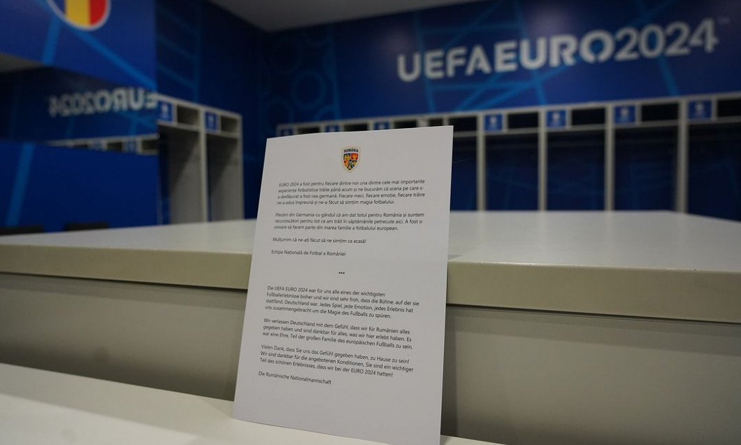Echipa României a dat o lecție de civilizație și a curățat lună vestiarul, după eliminarea de la EURO 2024. UEFA a fost impresionată