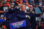 Trump's ear wounded in Pennsylvania rally attack - 14 Jul 204