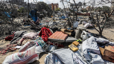 tabara refugiati gaza bombardata